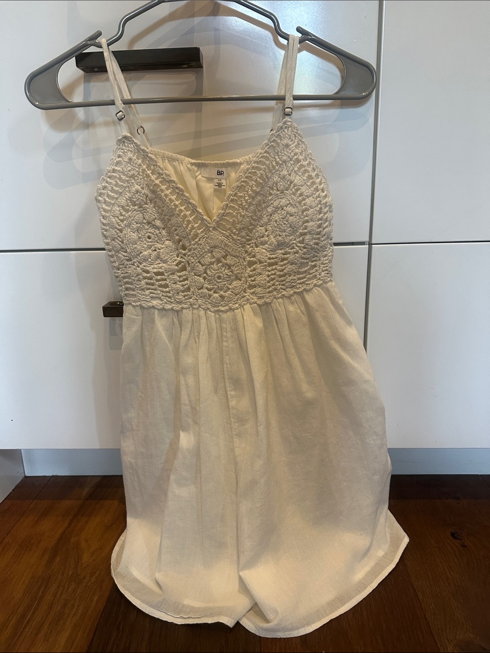 bp Cream Crochet Bodice Sundress